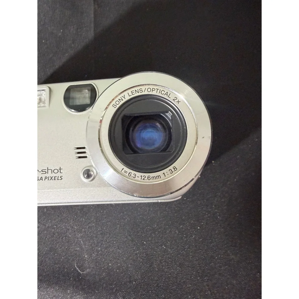 Sony Cyber-shot DSC-P52 Digital Camera 3.2MP Silver Vintage Digicam Bundle
